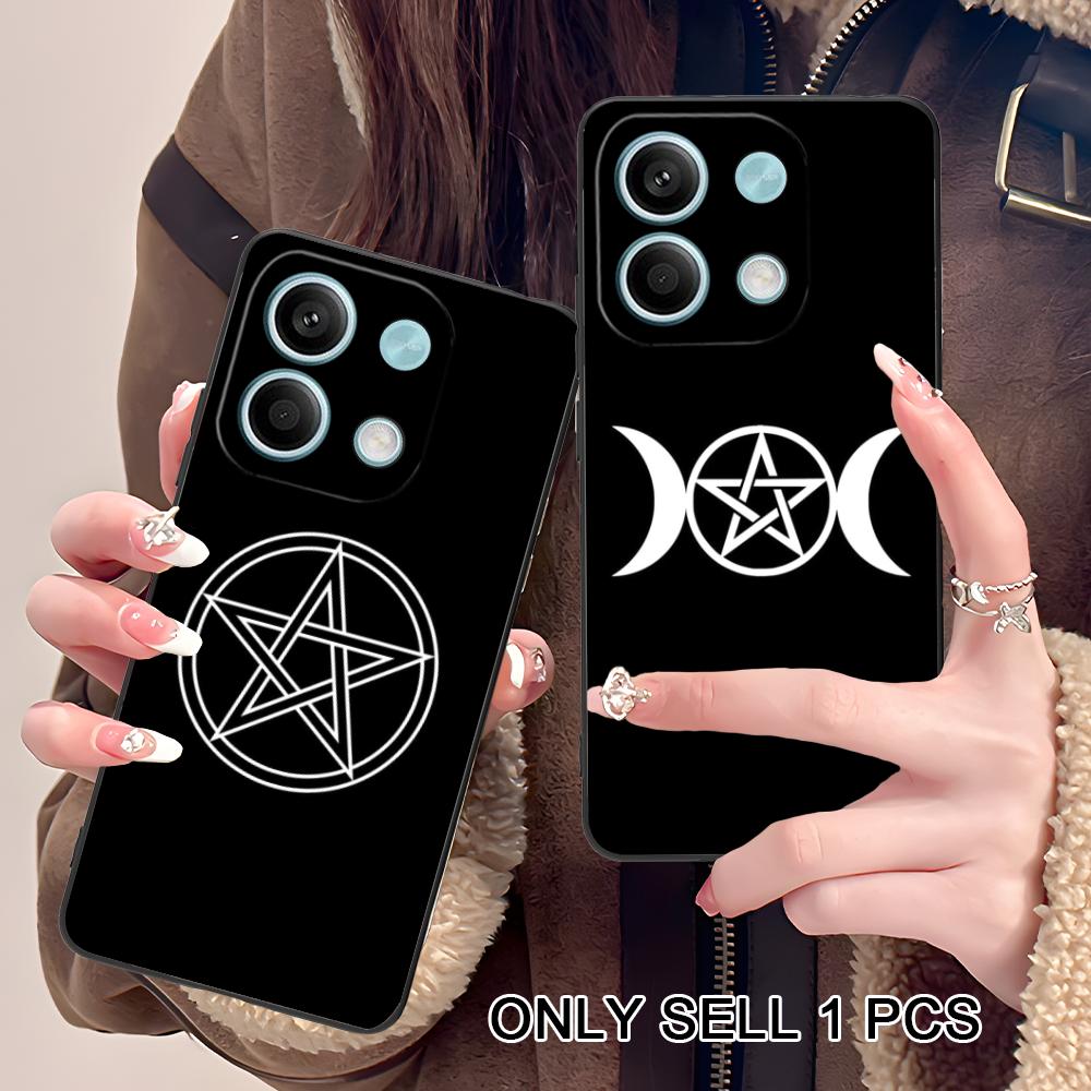 Aesthetic Pentagram Phone Case for POCO F8 F7 F6 F5 F4 F3 F2 Pro GT C75 C71 C65 C61 C40 Pro Ultra Soft TPU Shockproof Cover