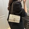 Woven Personalized Lace  New Trendy Fashion Chain Popular Spring New Chain Shoulder Crossbody Small Square Bag