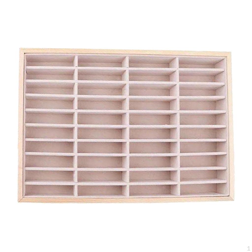 35x24x3 Display Storage Box Velvet Ring Holder Accessories Earring Tray Organiser Case for Dresser