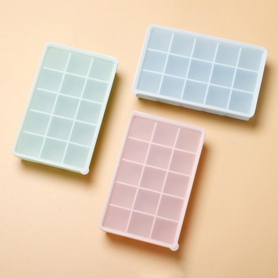 Ice Cube Scentless Mold Safe Flexible 45915 Grids Food Grade Silicone Ice Cube