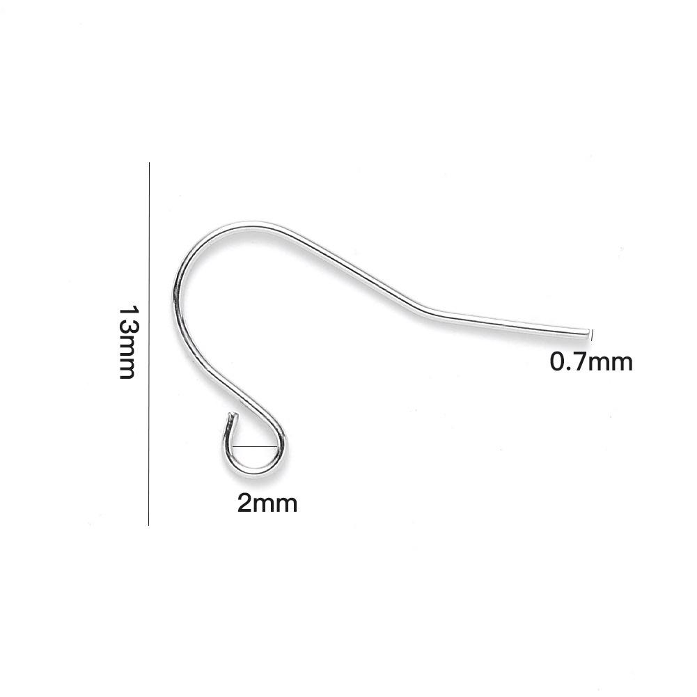 DIY 304 Stainless Steel Earring Hooks - Jewelry Making Accessories