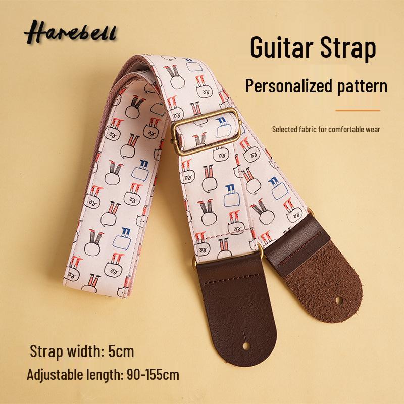 Ретро Милый Мультяшный Узор 5 см Японский Гитарный Ремень PO-029 90-155cm
