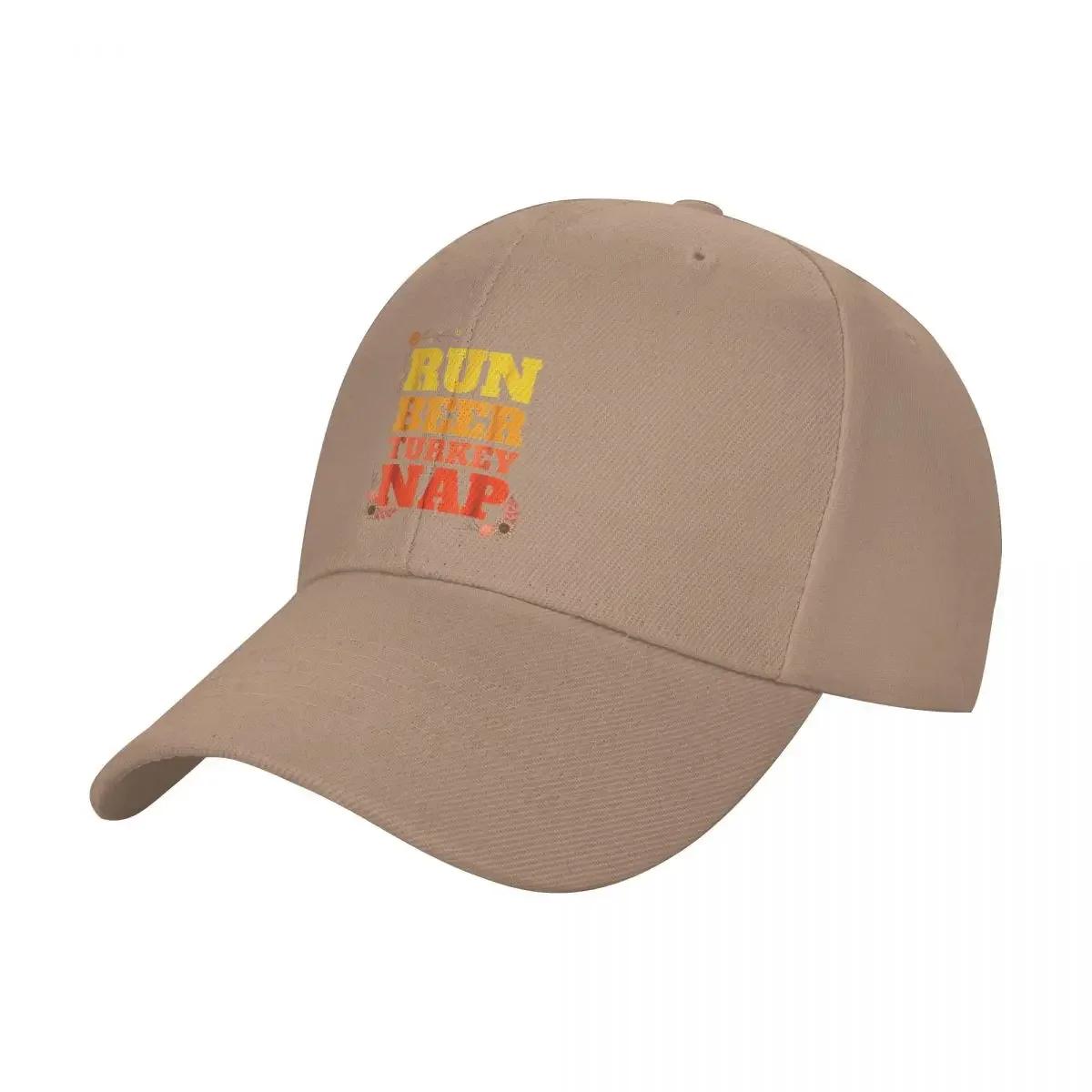 

RUN BEER TURKEY NAP Classic T-shirt Baseball Cap Big Size Hat Sun Hat For Children Kids Hat Women s Golf Clothing Unisex s