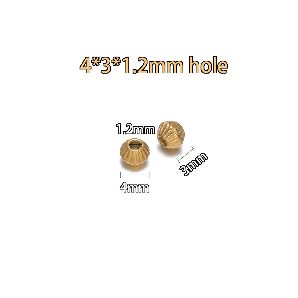 20Pcs Stainless Steel Flower Bead Loose Spacer Tube 8mm Beads for DIY Jewelry Making Bracelet Making Necklace Wholesale Findings