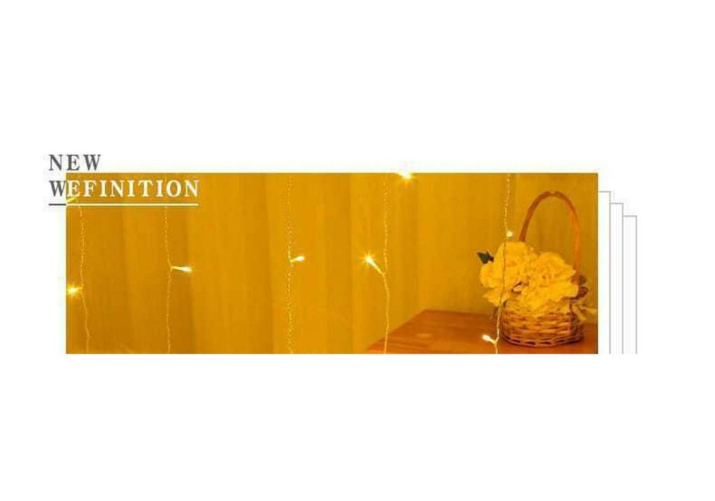 New Waterproof LED Starry Sky Christmas Curtain String Lights