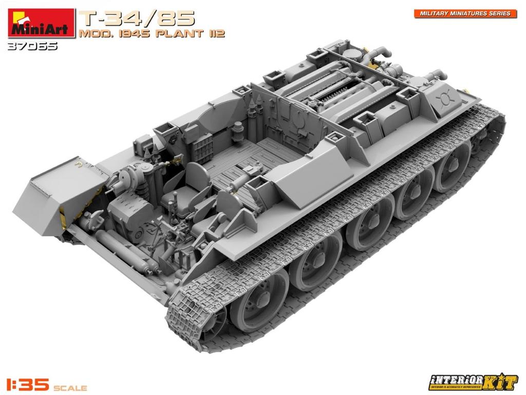 Miniart 1945 112th Factory Interior Kit Plastový model MA37065 1/35 T-34-85