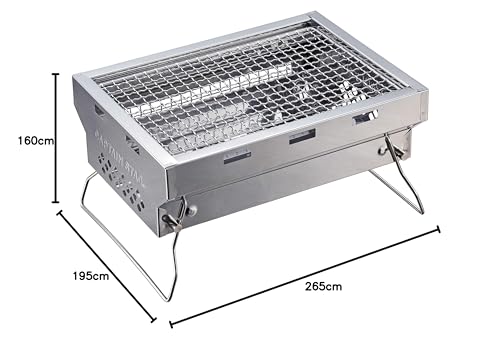 Captain Stag UG-62 Stainless Steel Solo Grill Compact Barbecue Stove