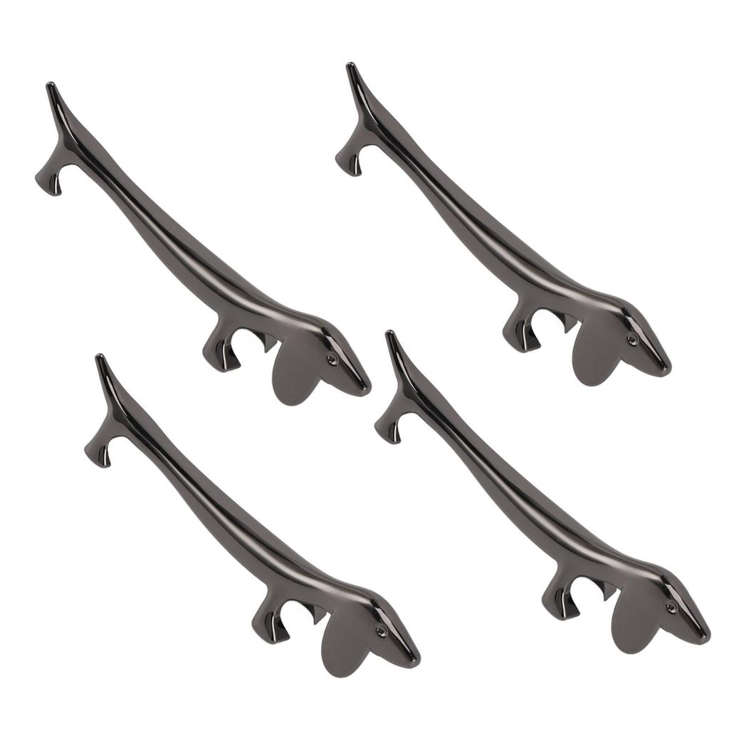 4 PCS Chopstick Rest Zinc Alloy Plating Reusable Dinner Spoon Stand for Holding Spoon Fork