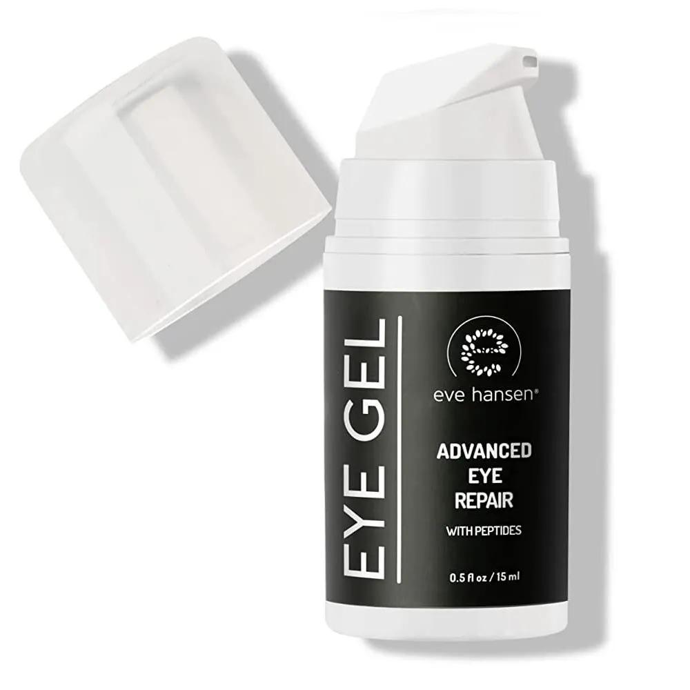 Eve Hansen Peptide-Infused Eye Gel Back Under-Eye Treatment Cream Plant Hyaluronic Acid E Vegan Made 1.4g 0.5oz
