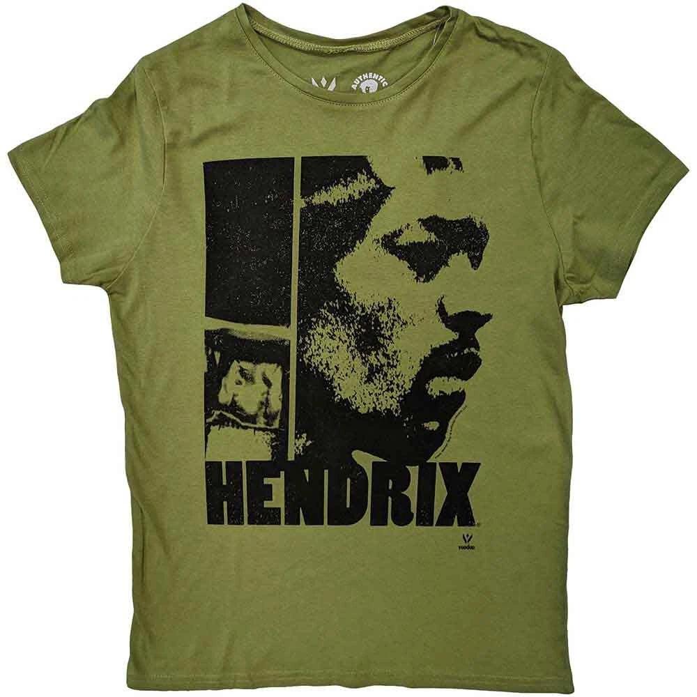 Jimi Hendrix Ladies Tshirt -S- Let Me Live Green S