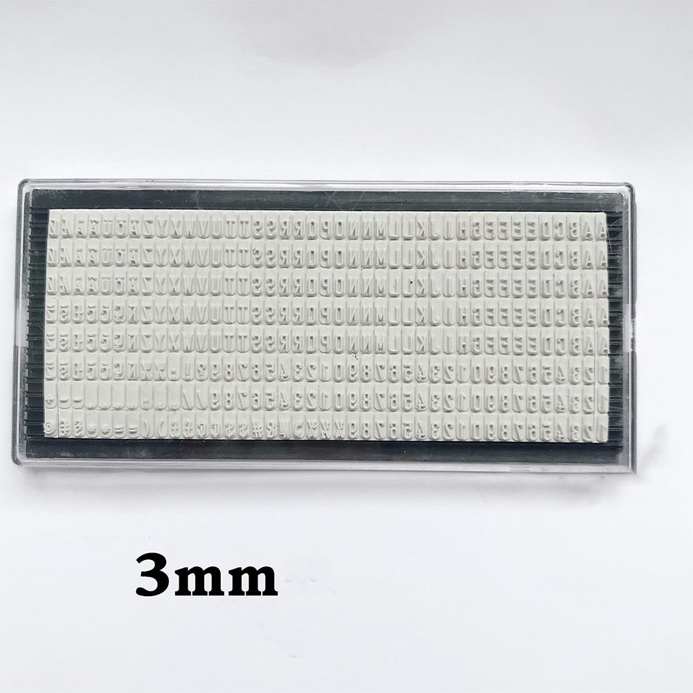 3/4/6.4mm Type Stamp DIY Rubber Scrabble Board Digital Letter Stamp DIY Cut Paste Reusable Stamping Arts Sewing