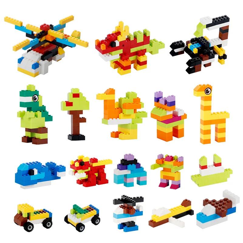 Random DIY Creative Building Blocks Bulk Set Urban Classic Building Blocks Assembled Birthday Gift Children's Educational Toys