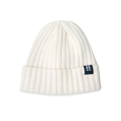 VEGETABLE TABLE Angora Wool Color Beanie Ivory