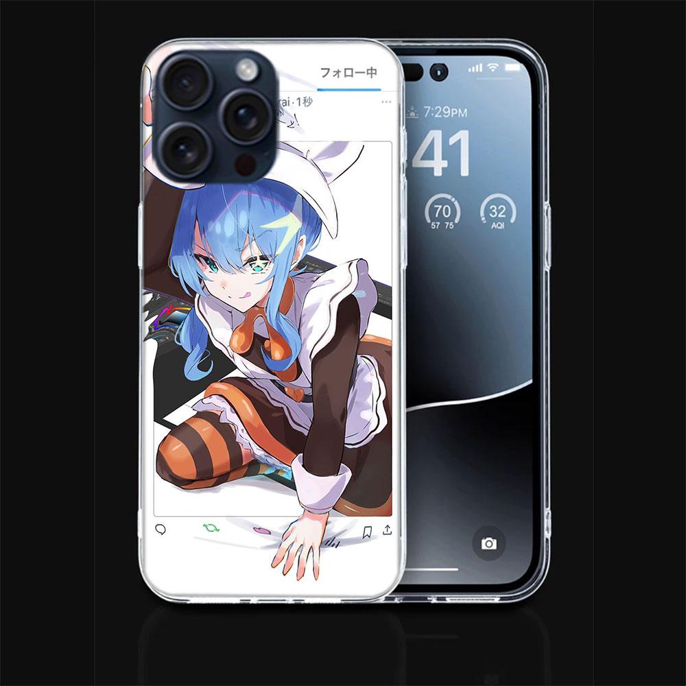 Suisei H-Hoshimachi Clear Phone Case For Iphone 17 Air 16 Pro Max 15 Pro 14 Plus 17E 16E 11 13 12 Mini Cover Cases Fundas Cell T