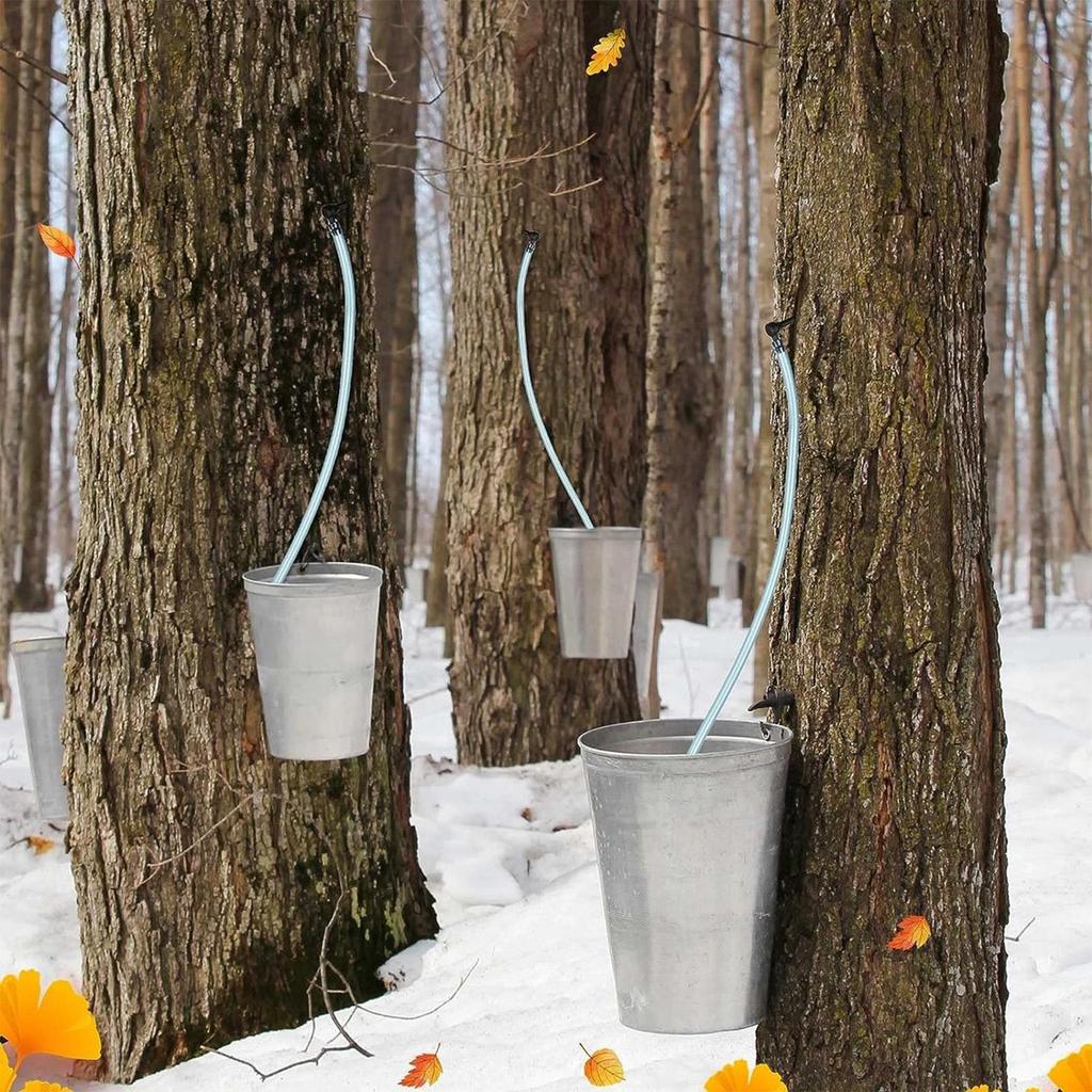 Maple Tapping Kit Reusable Non-Slip Food Grade 12-Piece Syrup Collection Extractor Tubes For Outdoor Backyard Garden School Home