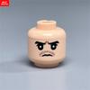 10pcs MOC Bricks Printed Head Beard Men Woman Face Cool Expression Building Blocks Model Kids Toys Gifts