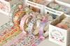YUBX Mascare Înfloritoare Florală Washi Benzi Subțiri Drăguțe pentru DIY Cadou și Decorațiuni Cadou Bandă, Set 30 Bucăți, Bandă, Meșteșuguri, Jurnale, Agende,