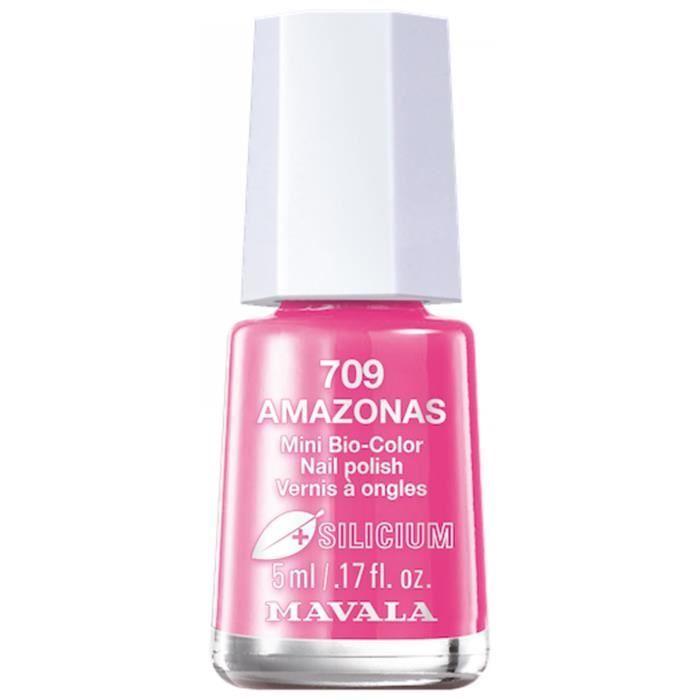 Vernis à ongles - mavala - mini bio color + silicium - 5 ml - couleur 709 : amazonas - 85% naturel