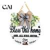 Seasonal Home Decor Wall Art Welcome Sign for Front Door Porch, Round Wooden Hanging Housewarming Gifts New Plaque, Rustic Farmhouse Hanger,