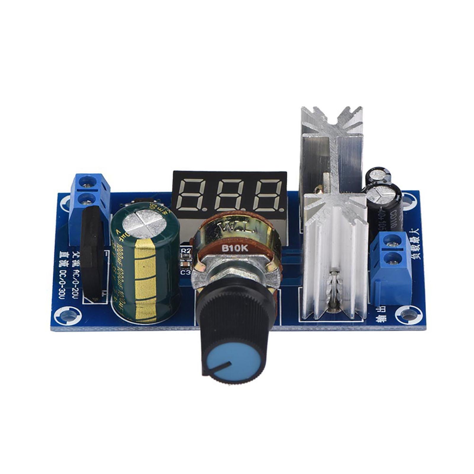 

LM317 Adjustable Voltage Regulator Power Supply Board Digital Voltage Display