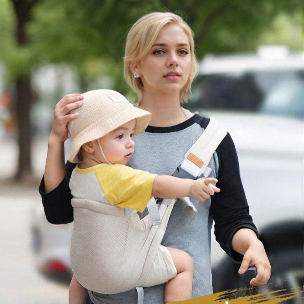 Newborn Front Holding Baby Wrap Carrier Adjustable Shoulder Carrier Infant Sling Backpack Newborn