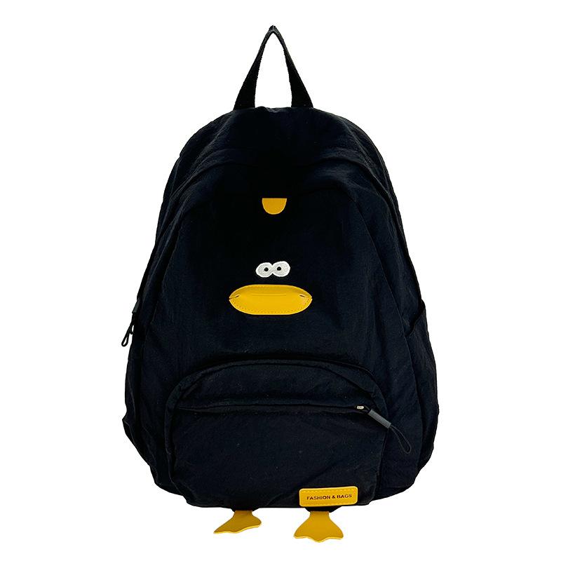 Korean Casual Student Schoolbag Large Capacity Cartoon Cute Little Duck Backpack Men and Women Backpack Large Capacity