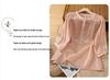Women's Retro Cotton Five-Sleeve Ethnic Style Round Neck Top - Loose, Slimming Shirt for Spring/Summer