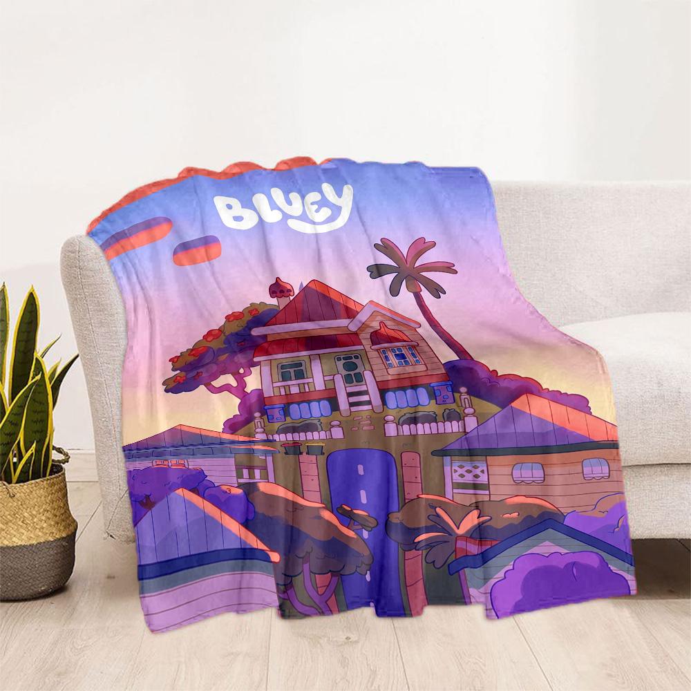 Bluey Friends Adventure Blanket Soft & Cozy Perfect for Picnics Office Bed for All Occasions Modern Style Unique Gift for Family and Friends Camping