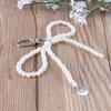 Mode Perlenbesetzter Schleifenknoten Schlüsselanhänger Anhänger Süße Coole Dekorationen Schlüsselanhänger Charme für Geldbörse Tasche Rucksack Handtasche
