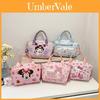 Minnie Kuromi Cinnamoroll Hello Kitty Melody Cartoon Leather Crossbody Bag With Pu Material For Casual Day Use