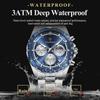 POEDAGAR Luxury Sport Watch For Men Waterproof Luminous Date Chronograph Man Wristwatch Stainless Steel Men's Quartz Watches