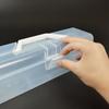 Plastic Clear Storage Box Clear with Handle Marker Pen Storage Holder Desktop Organizer Calligraphy Toolbox Stationery Storage