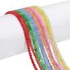 3mm White Round Stone Beads with Color, Loose Beads for DIY Bracelets, Necklaces, and Jewelry Accessories.