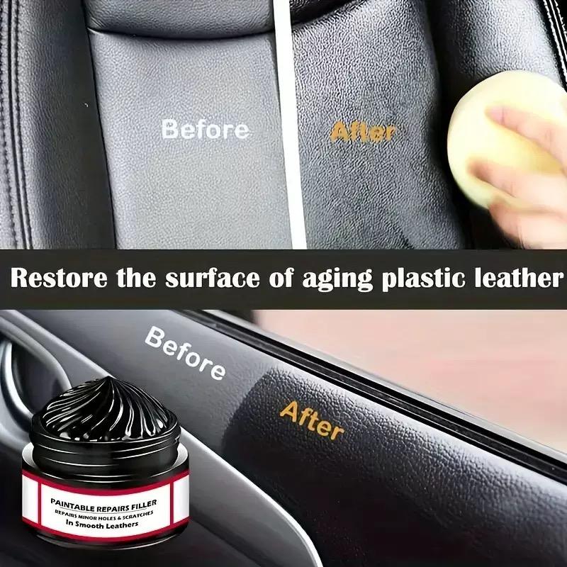 Lederreparaturset Auto Innenraum Kratzer Füllcreme Kleine Löcher ausbessern Glatte Sitze DIY