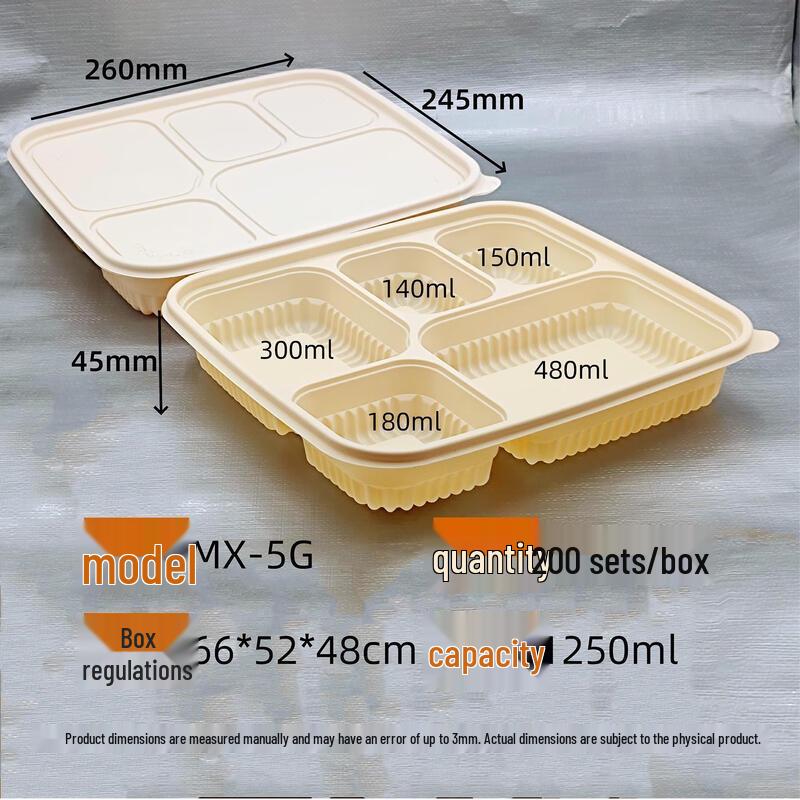 Biodegradable Corn Starch Lunch Box