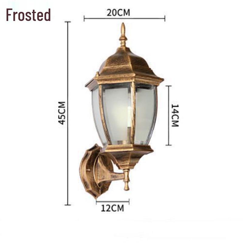European Antique Outdoor Waterproof Wall Lights - Modern Minimalist Design for Courtyard Landscapes