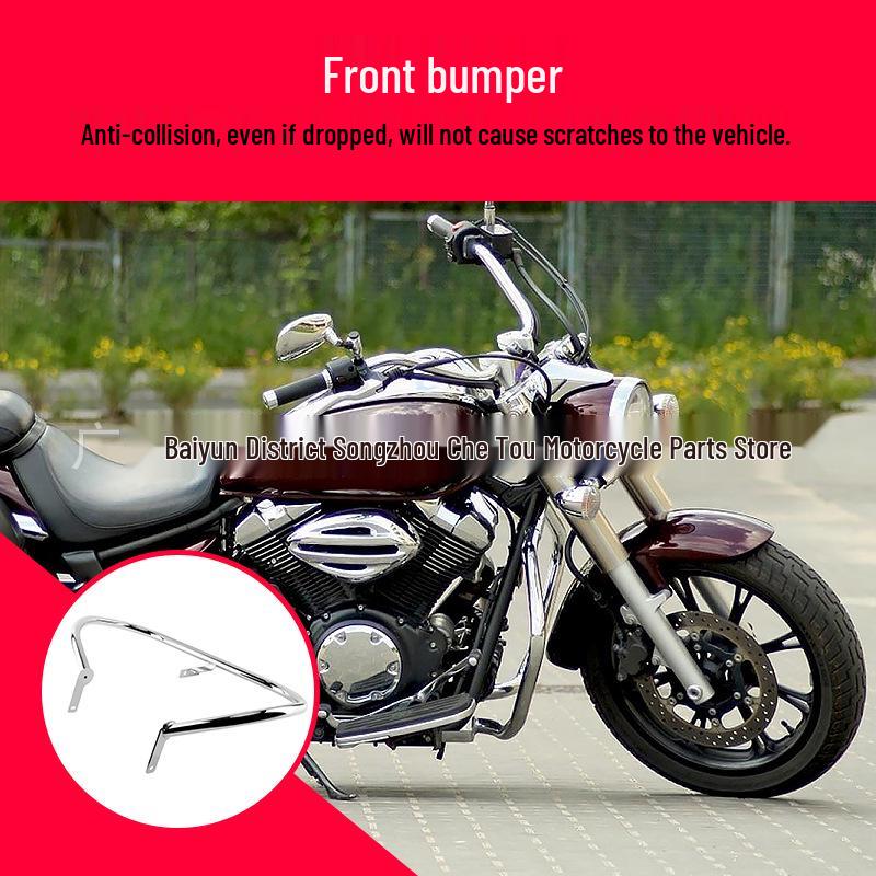 Chrome Front Bumper Guard for Yamaha XVS950 XV950 (2010-2024)