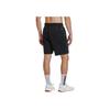 Under Armour Tier-Letter-Print Gerade Beine Fleece Bequem Lässige Shorts Herrenshorts Schwarz 1383211-001