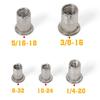 Stainless Steel   Kit #8-32#10-24 1/4"-20 5/16"-18 3/8"-16 Threaded Insert Ert Riv