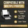 30 Glossy Sticker Sheets 8.5 x 11, Printable Glossy High Resolution Paper for Inkjet Printer (Dyes or PIGMENTS), Papel Adhesivo Brillante Waterproof