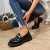 Fashion Fashionable comfortable Glossy Fashion Shoes Spring autumn New Sexy Thick Heel Increased Thick Sole Solid Color Shoes for Women