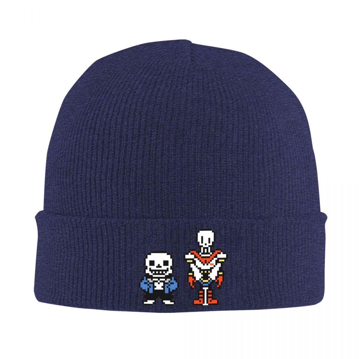 

Undertale Sans And Papyrus Warm Knitted Cap Fashion Bonnet Hat Autumn Winter Outdoor Beanies Hats for Unisex Adult One Size