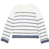 Betu Women's Color-Block Striped Flare Sleeve Knitted Sweater