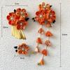 hair accessory perfect for New and Features flowers and bells Japanese-style 3-piece set, coming-of-age ceremonies, yukata, children's Shichi-Go-San,