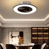 48W Minimalistische Deckenleuchte Runde Lüfterlampe Moderne LED-Deckenventilatorlampe Esszimmer Schlafzimmer Wohnzimmerlampe Mit 2,4G Fernbedienung