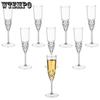 8pcs Plastic Champagne Flutes Shatterproof Reusable Fancy Crystal Clear Champagne Glasses 4 Oz Acrylic Unbreakable Wine Glasses Bar Goblets
