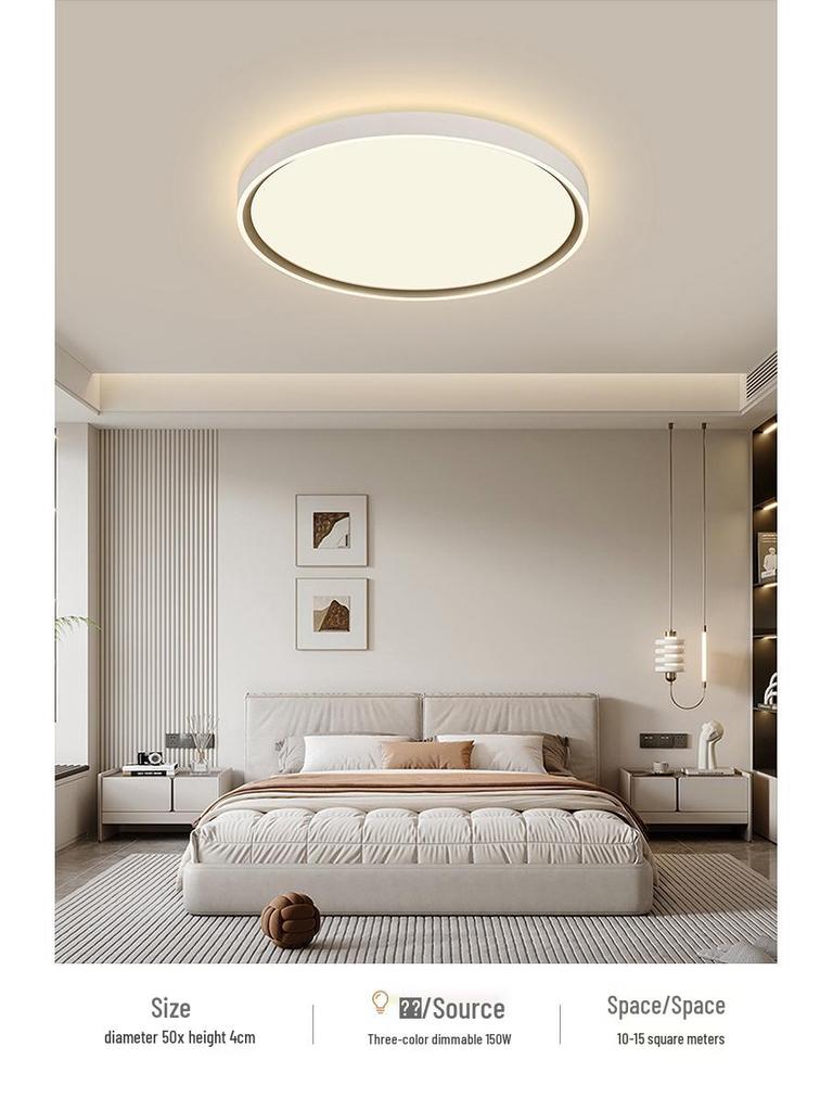 Ultra-Thin Modern Minimalist Ceiling Light for Children’s Room, Bedroom, or Balcony - Full Light with Eye Protection