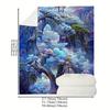 1 Person Natural Wonderland Printed Blanket - Lightweight flannel Throw sofa, bed, travel, camping, living room, office, sofa