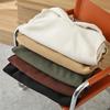 Lady Thermal Vest Women Side Button Closure Fleece Hooded Vest Solid Color Front Pocket Casual Fall Winter