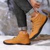 Waterproof Outdoor Cotton Shoes Hiking Climbing Fleece-Lined Warm Shoes Couple Sports Thickened Anti-Slip Snow Boots Zapatillas